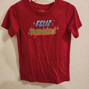 Wondershop Red Kids Tee with Festive Print
